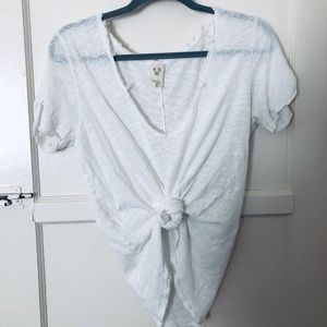 Free People white tee